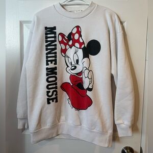 Vintage 80s 90s Minnie Mouse double sided sweater Disney Walt Disney Size medium